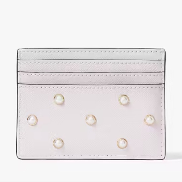 NWT Kate Spade Madison Studded Pearls Pochette & Madison small slim card holder - Picture 15 of 16